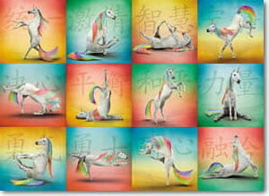 [] Willow Creek Press jR[K1000s[XpY [yVCOʔ] | Willow Creek Press Unicorn Yoga 1000-Piece Puzzle