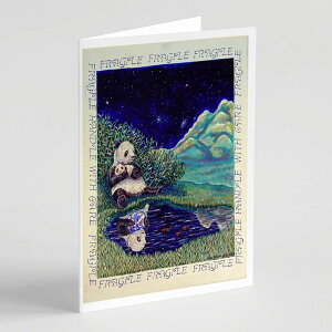 [RDY] [] Caroline's Treasures p_ƐԂ̃O[eBOJ[hitjA5" x 7"i8JEg [yVCOʔ] | Caroline's Treasures Panda Bear with Baby Greeting Cards with Envelopes, 5" x 7" (8 Cou