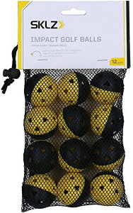 [RDY] [��������] SKLZ �C���p�N�g �S���t�{�[�� ���~�e�b�h�t���C�g ���M�����[�V�����T�C�Y ���K�p�S���t�{�[�� 12�p�b�N [�y�V�C�O�ʔ�] | SKLZ Impact Golf Balls Limited Flight Regulation Size Practice Golf