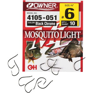 [] I[i[ 4105-051 XL[gCg 1pbN10 TCY6 ނj [yVCOʔ] | Owner 4105-051 Mosquito Light 10 per Pack Size 6 Fishing Hook