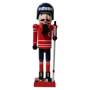 [RDY] [] Northlight 14 "ƐԂ̖ؐNX}XEACXzbP[Ev[[݊l` [yVCOʔ] | Northlight 14" Blue and Red Wooden Christmas Ice Hockey Player Nutcracker