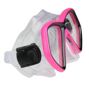 [RDY] [] 6.25 "zbgsNƍiRXC}XN\ȃXgbvt10Έȏp [yVCOʔ] | 6.25" Hot Pink and Black Monaco Swim Mask With Adjustable Strap for Ages 10 and up