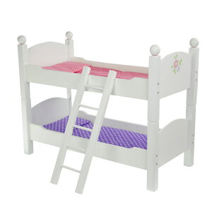 [RDY] [] Olivia's Little World 18C`h[ ؐRo[`u2ixbh, zCg [yVCOʔ] | Olivia's Little World 18" Doll Wooden Convertible Bunk Bed, White