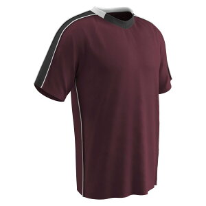 [RDY] [] `v}[NyʃTbJ[W[W[AA_gLA}[AubNnCCgAzCgg [yVCOʔ] | CHAMPRO Mark Lightweight Soccer Jersey, Adult Large, Maroon, Black