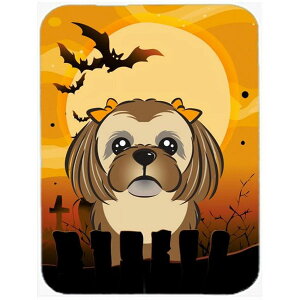 [RDY] [] nEB `R[guE V[Y[ KX܂Ȕ  [yVCOʔ] | Halloween Chocolate Brown Shih Tzu Glass Cutting Board Large