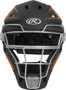[RDY] [��������] Rawlings ���F�� �x�[�X�{�[���b�V�j�A�b�L���b�`���[�w�����b�g�b�u���b�N/�I�����W�b�V�j�A [�y�V�C�O�ʔ�] | Rawlings Velo Baseball Senior Catcher's Helmet | Black/Orange | Senior