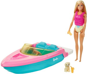 [RDY] [] Barbie l`ƃ{[g̃vCZbg qƃANZT[t [yVCOʔ] | Barbie Doll and Boat Doll Playset with Puppy and Accessories