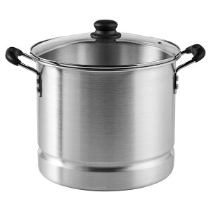 [RDY] [] IMUSA 10Qt A~܂̓XgbN|bg KXWO\bNt [yVCOʔ] | Imusa 10Qt Aluminum Steamer or Stock Pot with Glass Lid & Removable Rack