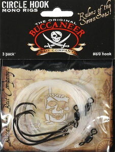 [RDY] [] Buccaneer J[XtbNEmtBgEOATCY8/0A3JEg [yVCOʔ] | Buccaneer Cirlce Hook Monofiliment Rig, Size 8/0, 3 Count
