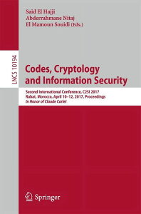 [RDY] [] R[hAÍAZLeBFSecond International Conference, C2si 2017, Rabat, Morocco, April 10-12, 2017, Proceedings - In Honor of Claude Carlet (y[p[obN) [yVCOʔ] | Codes, Cryptology a