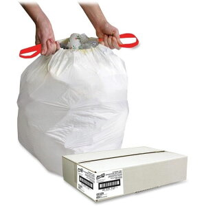 [��������] Genuine Joe White Flex Drawstring Trash Liners Small Size - 13 gal - 24" Width x 25.13" Length x 0.90 mil (23 Micron) Thickness - Lowensity - White - Resin - 60/�J�[�g�� [�y�V�C�O�ʔ�] | Genuine Joe White Flex Drawstring Tr