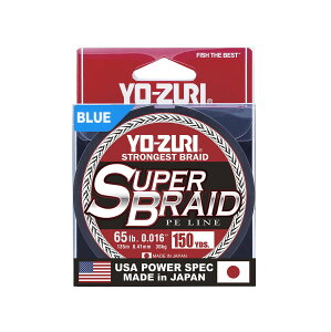 [RDY] [] Yo-Zuri X[p[uChEtBbVOECAu[A65|hA150yd [yVCOʔ] | Yo-Zuri Super Braid Fishing Line, Blue, 65lb, 150yd