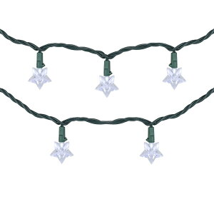 [RDY] [] Northlight 10JEgsAzCgLEDX^[NX}XCgZbgA4tB[gO[C[ [yVCOʔ] | Northlight 10-Count Pure White LED Star Christmas Light Set, 4ft Green Wire