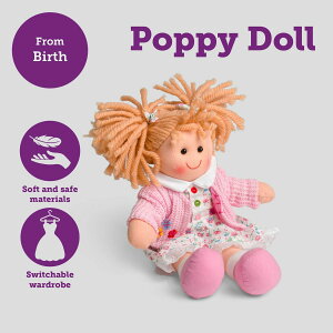 [] Bigjigs Toys - |s[l`A [yVCOʔ] | Bigjigs Toys - Poppy Doll, Small