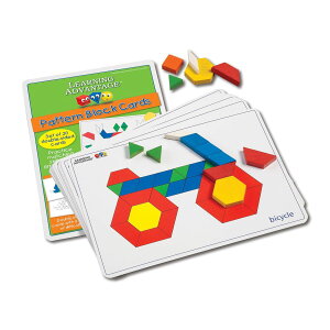 [] Learning Advantage p^[EubNEJ[h 20Zbg [yVCOʔ] | Learning Advantage Pattern Block Cards - Set of 20