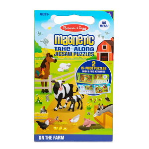 [RDY] [] Melissa & Doug eCNAO }OlbgWO\[pY gxgC qɂ (15s[X2) [yVCOʔ] | Melissa & Doug Take-Along Magnetic Jigsaw Puzzles Travel Toy ? On the Farm (2 15