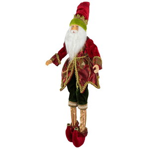 [RDY] [] Northlight Gt̃NX}XEtBMAiȂrtj-18C`-ԂƗ [yVCOʔ] | Northlight Elf Christmas Figure with Bendable Legs - 18" - Red and Green