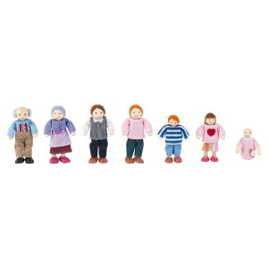 [RDY] [] KidKraft 5 "ؐ|[Yl` 7lƑ l [yVCOʔ] | KidKraft 5" Wooden Poseable Doll Family of 7 - Caucasian