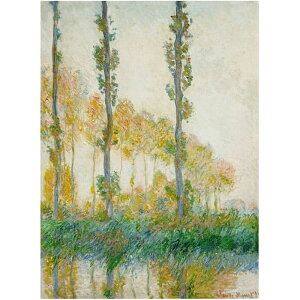 [RDY] [��������] Trademark Fine Art �N���[�h�E���l�� �H�̎O�{�̖� �L�����o�X�A�[�g [�y�V�C�O�ʔ�] | Trademark Fine Art The Three Trees, Autumn Canvas Art by Claude Monet