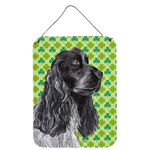 [RDY] [] RbJ[XpjGbL[VbNpgbN̓Ǌ|܂̓hA|vg [yVCOʔ] | Black Cocker Spaniel Lucky Shamrock St. Patricks Day Wall or Door Hanging Prints
