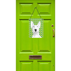 [] uEeA K^̃VbN pgbN̓ Ǌ|܂̓hA| vg [yVCOʔ] | Bull Terrier Lucky Shamrock St. Patricks Day Wall or Door Hanging Prints