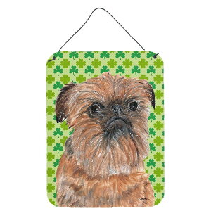 [] ubZEOtH K^̃VbN pgbN̓ Ǌ|܂̓hA|vg [yVCOʔ] | Brussels Griffon Lucky Shamrock St. Patricks Day Wall or Door Hanging Prints