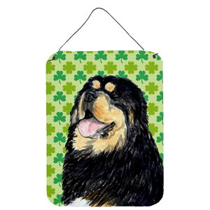 [] `x^E}XeBt pgbN̓ VbN̏ё Ǌ|܂̓hA|vg [yVCOʔ] | Tibetan Mastiff St. Patrick's Day Shamrock Portrait Wall or Door Hanging Prints