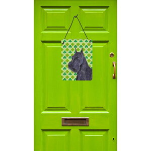 [RDY] [] ViEU[ȐpgbNEf[EVbN̕Ǌ|܂̓hA|vg [yVCOʔ] | Schnauzer Giant St. Patrick's Day Shamrock Wall or Door Hanging Print