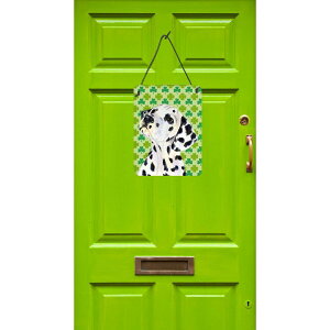 [RDY] [��������] �_�����V�A�� ���p�g���b�N�̓� �V�������b�N�̏ё��� �Ǌ|���܂��̓h�A�|���v�����g [�y�V�C�O�ʔ�] | Dalmatian St. Patrick's Day Shamrock Portrait Wall or Door Hanging Prints