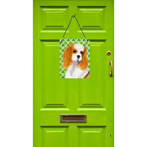 [RDY] [] LoAEXpjG pgbN̓ VbN̏ё Ǌ|܂̓hA| vg [yVCOʔ] | Cavalier Spaniel St. Patricks Day Shamrock Portrait Wall or Door Hanging Pri