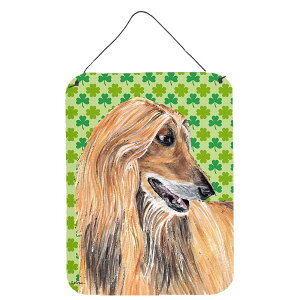[RDY] [] AtKnEhpgbN̓VbNǊ|܂̓hA|vg [yVCOʔ] | Afghan Hound St. Patricks Day Shamrock Wall or Door Hanging Prints