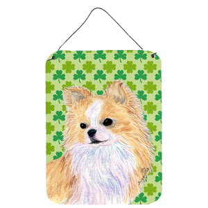 [RDY] [] ` pgbN̓ VbN̏ё Ǌ|܂̓hA|vg [yVCOʔ] | Chihuahua St. Patrick's Day Shamrock Portrait Wall or Door Hanging Prints