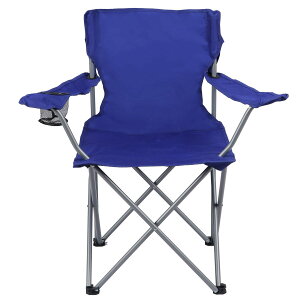 [RDY] [] Ozark Trail x[VbN Nbh ܂肽݃Lv`FA Jbvz_[t, Cu[, lp [yVCOʔ] | Ozark Trail Basic Quad Folding Camp Chair with Cup Holder, Royal Blue, Ad