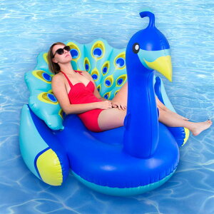 [RDY] [��������] Swimline �r�j�[������c���E���w������v�[�������A�}���`�J���[ [�y�V�C�O�ʔ�] | Swimline Vinyl Giant Inflatable Peacock with Backrest Pool Float, Multicolor