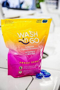 [RDY] [] Wash 'n Go t̐ VO tbVȍ 100{ [yVCOʔ] | Wash 'n Go Liquid Detergent Singles Fresh Scent 100 Count