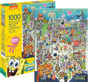 [] ANGAX X|WE{u LXg 1000s[XWO\[pY [yVCOʔ] | AQUARIUS SpongeBob SquarePants Cast 1000-Piece Jigsaw Puzzle
