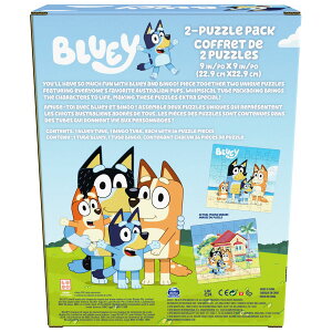 [RDY] [] u[CA36s[XWO\[pY2pbNMtgZbgi`[ut [yVCOʔ] | Bluey, 36 Piece Jigsaw Puzzle 2-Pack Toy Gift Set with Tube Packaging