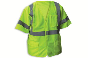 [RDY] [��������] EnGuard ���C���|�����n���ˈ��S�x�X�g�A�N���X3 - 2XL [�y�V�C�O�ʔ�] | Enguard LIME Poly Fabric Reflective Safety Vest, Class 3 - 2XL