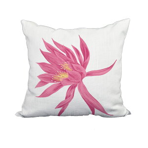[��������] 20 x 20 �C���` Hojaver �s���N�ԃv�����g�����|���G�X�e�������l���̎������X���[���܂��B [�y�V�C�O�ʔ�] | 20 x 20 Inch Hojaver Pink Floral Print Decorative Polyester Throw Pillow with Linen Textur
