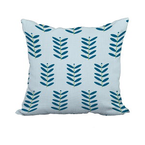 [��������] 20 x 20 �C���` ���l���̎��������e�B�[���ԃv�����g�����|���G�X�e�����𓊂��� [�y�V�C�O�ʔ�] | 20 x 20 Inch Teal Floral Print Decorative Polyester Throw Pillow with a Linen Texture