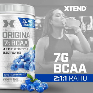 [RDY] [��������] Xtend �I���W�i��BCAA�p�E�_�[ �u���[���Y�x���[�A�C�X�E�V���K�[�t���[ �g���[�j���O��̋ؓ��񕜃h�����N 7g BCAA 30�H�i���j�Z�b�N�X [�y�V�C�O�ʔ�] | XTEND Original BCAA Powder Blu