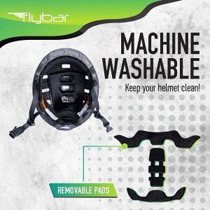 [RDY] [��������] Flybar �W���j�A�p�}���`�X�|�[�c�����\�w�����b�g�A���]�ԁE�X�P�[�g�{�[�h�p�A�j�����p�A3�`14�΁AL�T�C�Y�A�u���b�N [�y�V�C�O�ʔ�] | Flybar Junior Multi-Sport Adjustable Helmet,