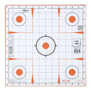 [RDY] [��������] EZ Aim �y�[�p�[�T�C�g�C���ˌ��^�[�Q�b�g�A12�C���`�����`�O���b�h�A100������A�I�����W�A15333-100 [�y�V�C�O�ʔ�] | Ez Aim Paper Sight-in Shooting Targets, 12 Square Grid, 100-Pack, Orange, 15