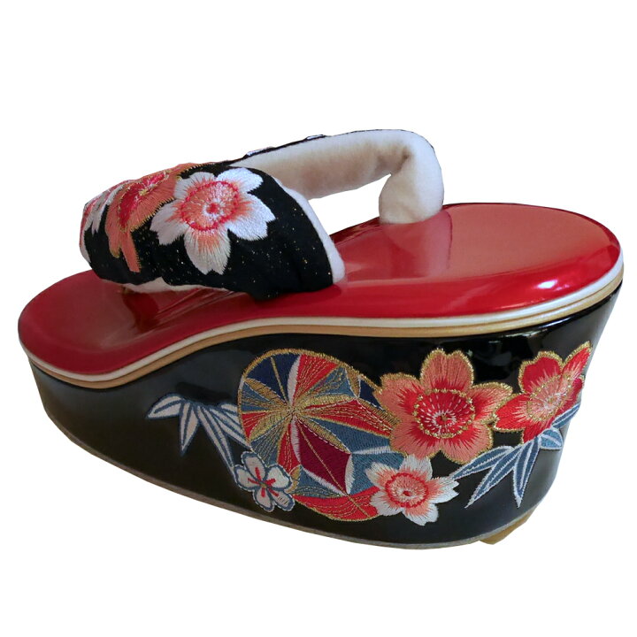 楽天市場】□IKKO クラッチバッグ＋ヒール草履 2点セット (黒  