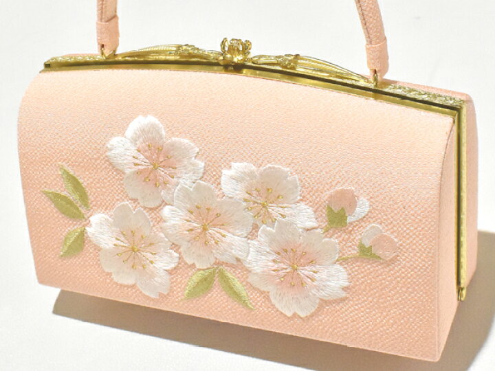 楽天市場】パールトーン加工済 大原商店謹製 正絹 刺繍 和装バッグ 薄  