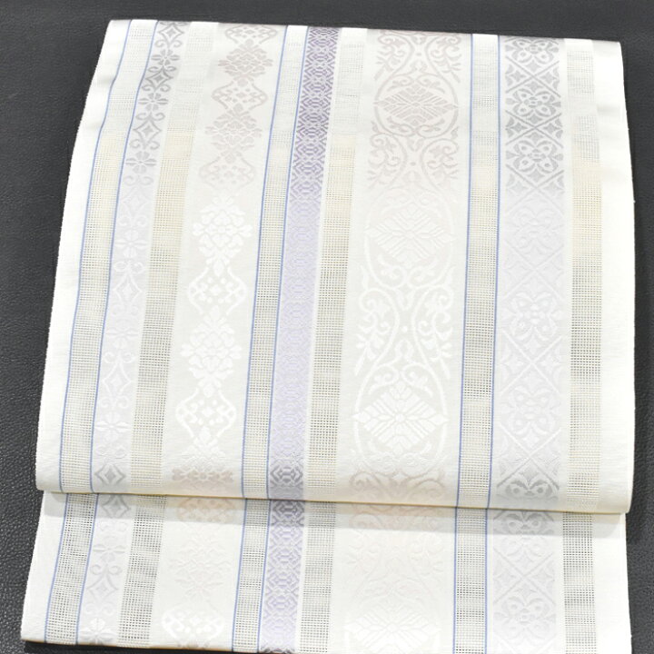 楽天市場】夏帯！博多織 井上絹織謹製 正絹 全通 紗八寸名古屋帯 白地  