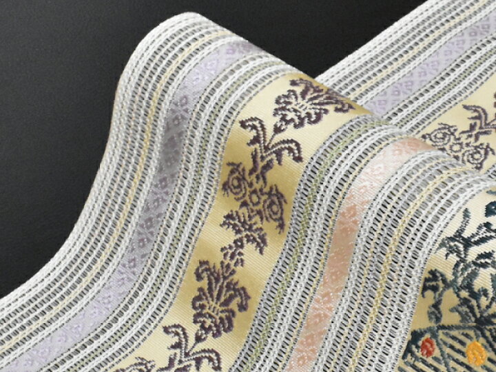 楽天市場】夏帯！本場筑前 博多織 筑前織物謹製 正絹 全通 紗八寸  