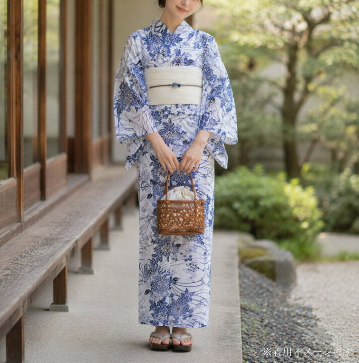 楽天市場】竺仙 浴衣 ちくせん 反物 ゆかた 紅梅小紋 お仕立て込み 綿 