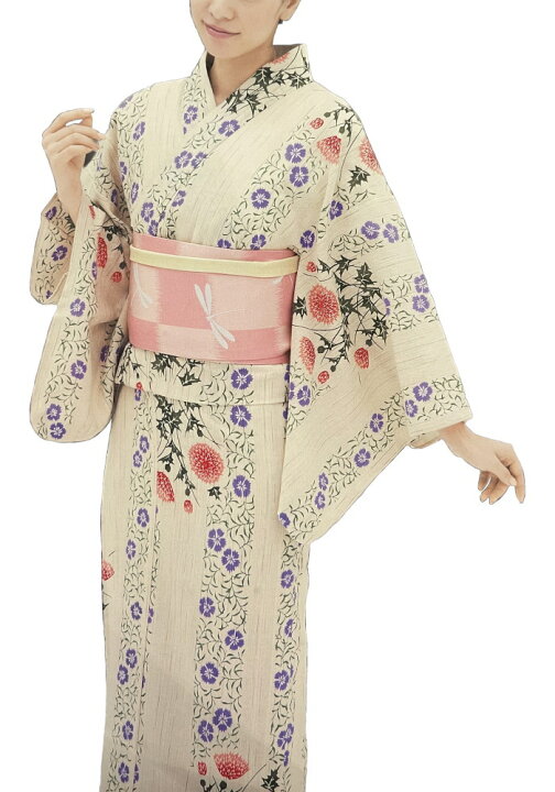 楽天市場】源氏物語 浴衣 レディース ゆかた さわらび 手縫いお仕立  