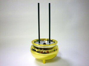 ペット仏具 安心お線香 ゴールド 電池付き LED